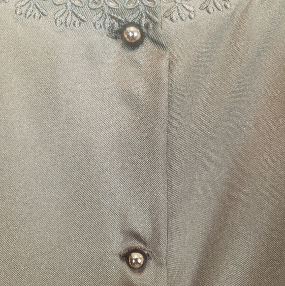 Wendy Hil Black 100% Cotton Lace Trim Tank Top - Picture 6 of 6